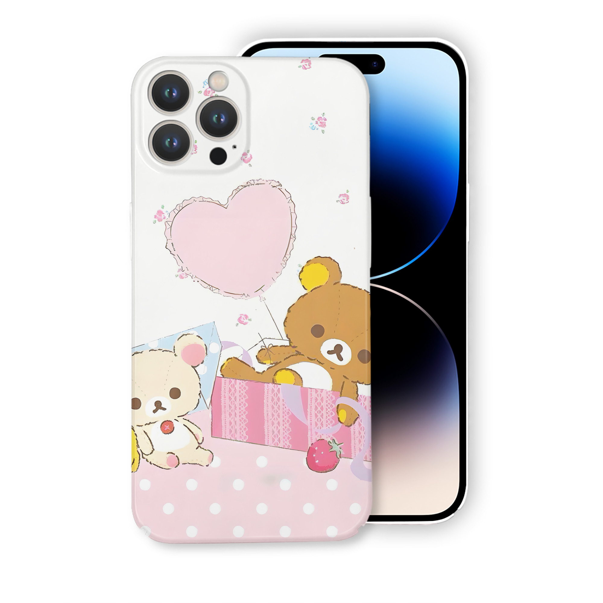 （画像用） リラックマ リラックマ キイロイトリ Rilakkuma Korilakkuma Kiiroitori 【iPhone 14シリーズ対応】ハードケース